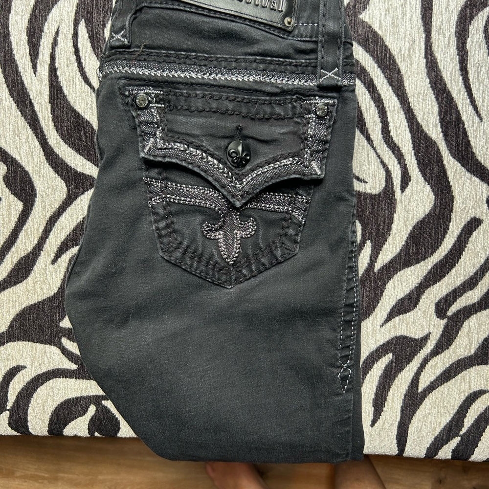 Rock Revival Black Skinny Jeans 27Wx31L